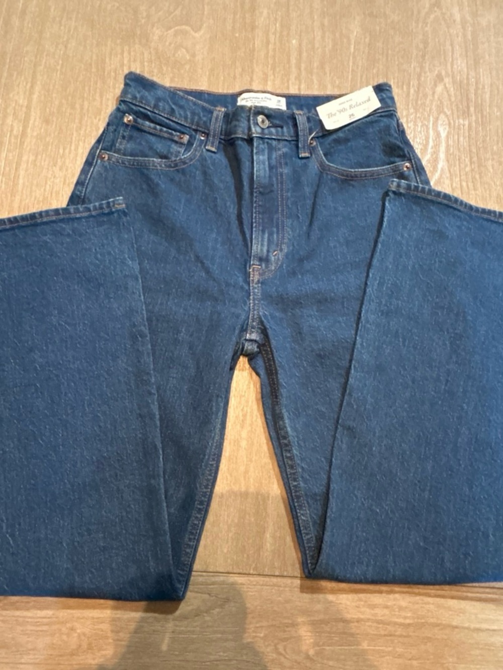 Abercrombie & Fitch The Relaxed High Rise Jeans Women's Size 26 Short